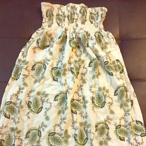 Green and white sundress